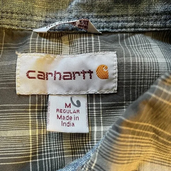Carhartt Flannel Heavy Button Down Long Sleeve - Picture 3 of 6